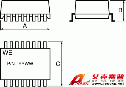 以太網變壓器749013022 圖片