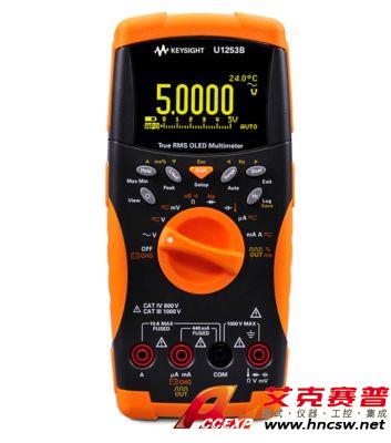 keysight是德 U1253B 手持式數字萬用表，4位半，OLED 顯示屏
