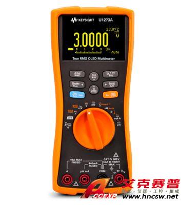 keysight是德 U1273A 手持式數字萬用表，4位半，IP54，OLED 顯